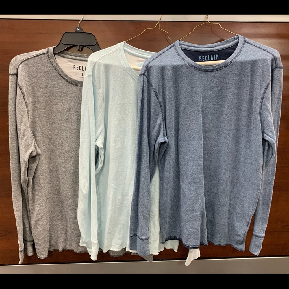 3 men’s large shirts Reclaim